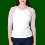 4353 Baby Rib 3/4 Sleeve Raglan