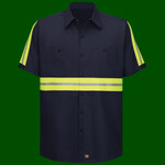 Enhanced Visibility Short Sleeve Cotton Work Shirt