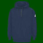 Pullover Hooded Fleece Sweatshirt Quarter-Zip