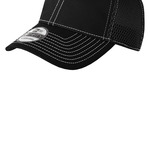 Stretch Mesh Contrast Stitch Cap