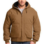 Washed Duck Cloth Insulated Hooded Work Jacket