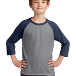 Youth Core Blend 3/4 Sleeve Raglan Tee