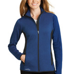 Women's Full Zip Heather Stretch Fleece Jacket