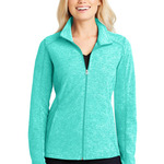 Women's Heather Microfleece Full Zip Jacket