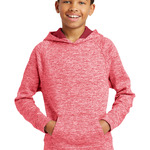 Youth PosiCharge ® Electric Heather Fleece Hooded Pullover