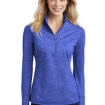 Women's Sport Wick ® Stretch Reflective Heather 1/2 Zip Pullover