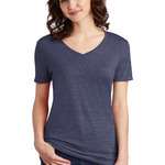 Women's Snow Heather Jersey V Neck T Shirt