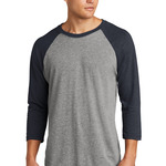 Unisex Tri Blend 3/4 Sleeve Raglan Tee