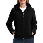 Women's Textured Hooded Soft Shell Jacket