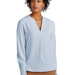 Women's Open Neck Satin Blouse