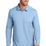 Oceanside Heather Long Sleeve Polo