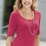 Port Authority® - Ladies Concept Scoop Neck Shirt. L541 